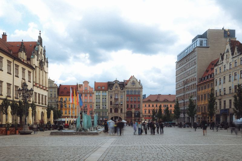 Rynek we Wrocławiu - fontanna